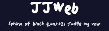 JJWeb by James Kane — Script Handwritten Font — thumbnail 2