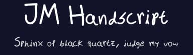 JM Handscript by Julián David Medina Mosquera — Script Handwritten Font — thumbnail 2