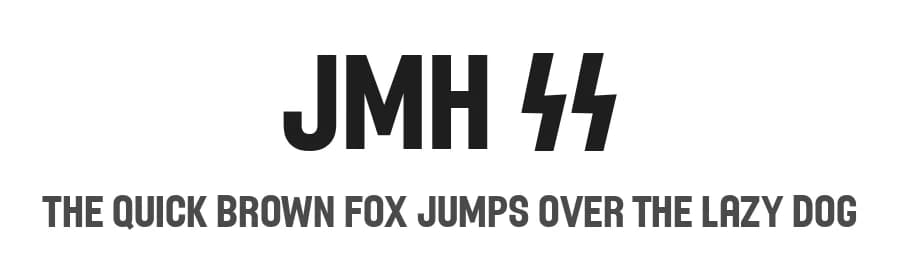 JMH SS by Jorge Morón — Sans Serif Font — preview 1