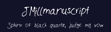 JMillmanuscript by Jackson Millwee — Script Handwritten Font — thumbnail 2