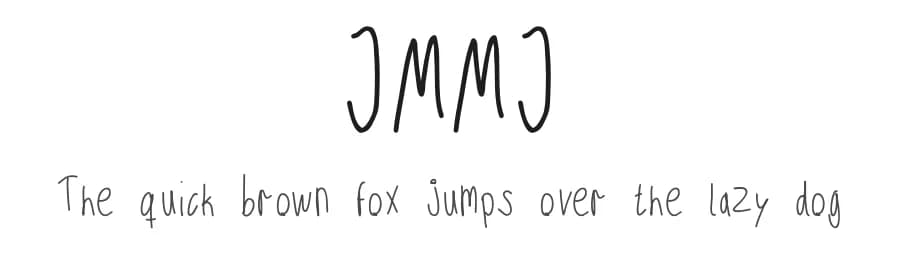 JMMJ by Jmmj — Script Handwritten Font