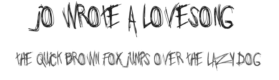 Jo wrote a lovesong by Lars Manenschijn — Script Handwritten Font