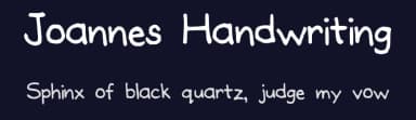 Joannes Handwriting by Joanne Blanco — Script Handwritten Font — thumbnail 2