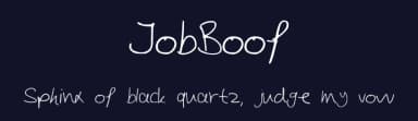 JobBoof by John Boof — Script Handwritten Font — thumbnail 2