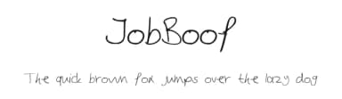 JobBoof by John Boof — Script Handwritten Font — thumbnail 1