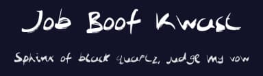 Job Boof Kwast by John Boof — Script Handwritten Font — thumbnail 2