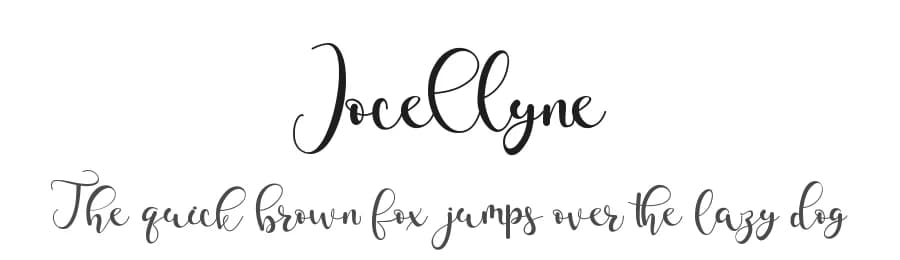 Jocellyne by Tiny Hand Letter — Script Handwritten Font