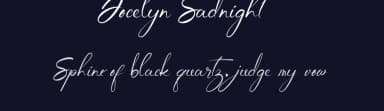 Jocelyn Sadnight by Alvin Hidayat — Script Handwritten Font — thumbnail 2