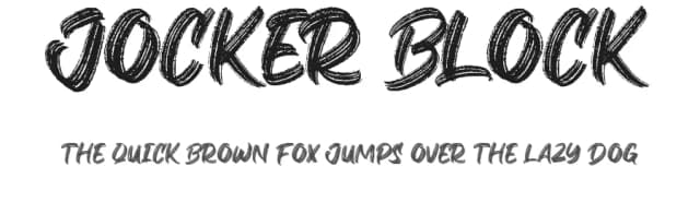Jocker Block by Figuree Studio — Script Handwritten Font
