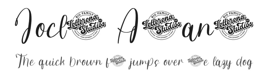Joclin Ailanet by Letterena Studios — Script Handwritten Font