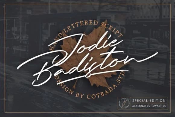 Jodie Badiston Font by Cotbada Studio — Script Handwritten Font