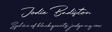 Jodie Badiston by Cotbada Studio — Script Handwritten Font — thumbnail 2
