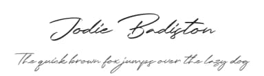 Jodie Badiston by Cotbada Studio — Script Handwritten Font — thumbnail 1