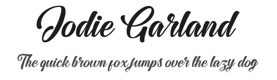 Jodie Garland by Lettersams — Script Handwritten Font