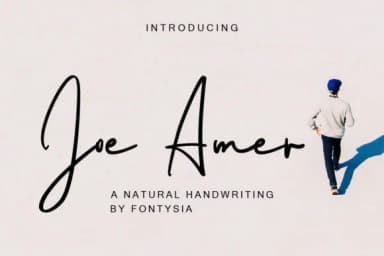 Joe Amer Font by Fontysia — Script Handwritten Font — thumbnail 1