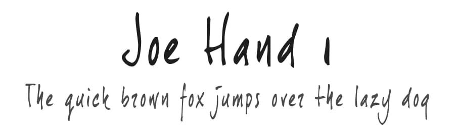 Joe Hand 1 by JOEBOB graphics — Script Handwritten Font