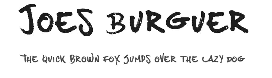 Joes Burguer by Billy Argel Fonts ® — Script Handwritten Font
