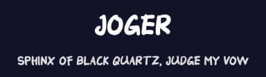 Joger by Sambogo Creative — Script Handwritten Font — thumbnail 2