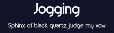 Jogging by Erik Supriyanto — Sans Serif Font — thumbnail 2