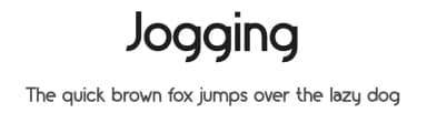 Jogging by Erik Supriyanto — Sans Serif Font — thumbnail 1