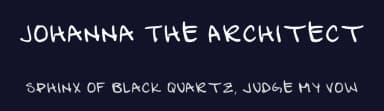 Johanna The Architect by Rich Williams — Script Handwritten Font — thumbnail 2