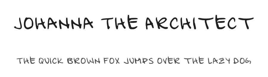 Johanna The Architect by Rich Williams — Script Handwritten Font