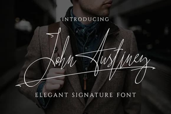 John Austiney Font by Cikareotype — Script Handwritten Font