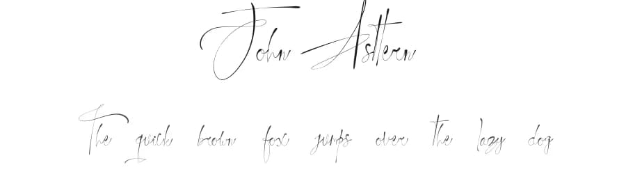 John Asttern by Faceless Creative — Script Handwritten Font