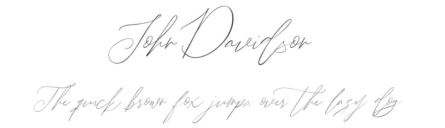 John Davidson by Mindtype Co. — Script Handwritten Font