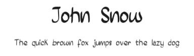 John Snow by Ohab Tbj — Script Handwritten Font — thumbnail 1
