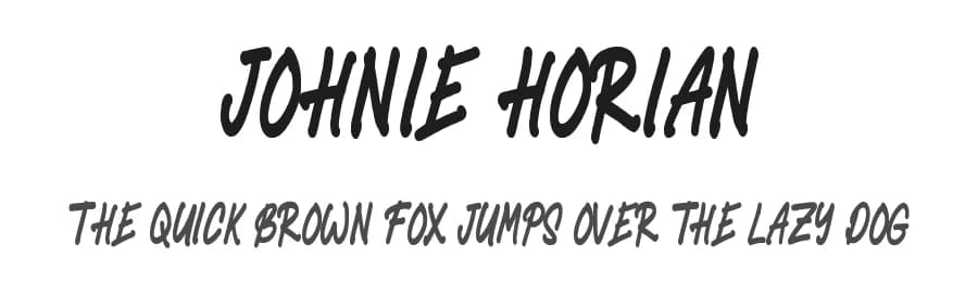 Johnie Horian by Kotak Kuning Studio — Script Handwritten Font