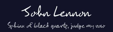 John Lennon by Jamón del Mar — Script Handwritten Font — thumbnail 2
