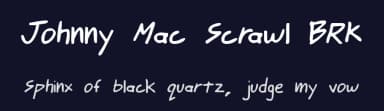 Johnny Mac Scrawl BRK by Ænigma — Script Handwritten Font — thumbnail 2