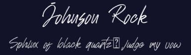 Johnson Rock by Letterara — Script Handwritten Font — thumbnail 2