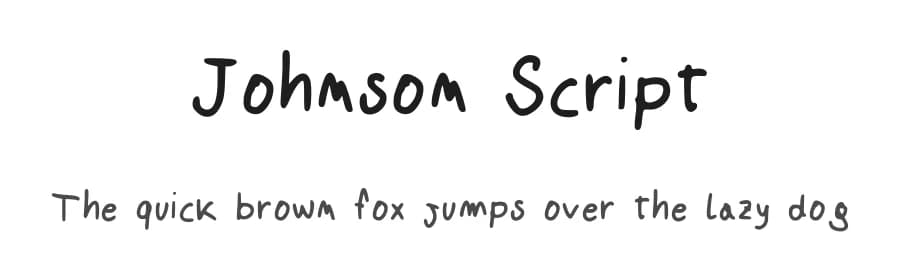 Johnson Script by Marco Ballarè — Script Handwritten Font