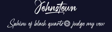 Johnstown by Calligraphy Fonts — Script Handwritten Font — thumbnail 2