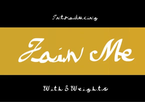 Join Me Font by GraphicsBam Fonts — Script Handwritten Font