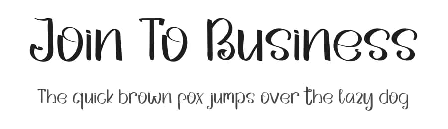 Join To Business by Inermedia Studio — Script Handwritten Font