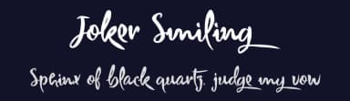 Joker Smiling by Typhoon Type - Suthi Srisopha — Script Handwritten Font — thumbnail 2