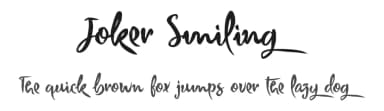 Joker Smiling by Typhoon Type - Suthi Srisopha — Script Handwritten Font — thumbnail 1