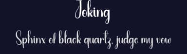 Joking by Andi Moz — Script Handwritten Font — thumbnail 2