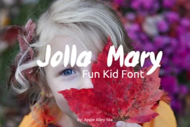 Jolla Mary Font by applealley — Script Handwritten Font — thumbnail 1