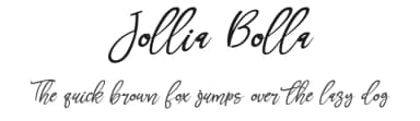 Jollia Bolla by Gado Gado — Script Handwritten Font — thumbnail 1