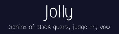 Jolly by Lauren Thompson — Sans Serif Font — thumbnail 2