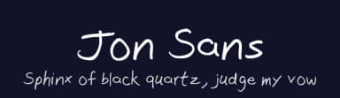 Jon Sans by Jonathan Richard — Script Handwritten Font — thumbnail 2