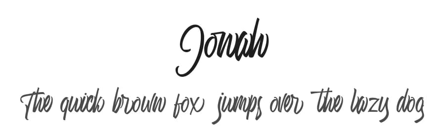 Jonah by Maulana Creative — Script Handwritten Font