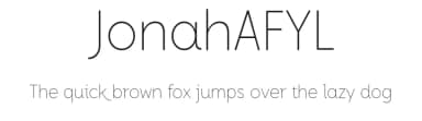 JonahAFYL by YTY Digital TypeFoundry — Sans Serif Font — thumbnail 1