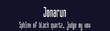 Jonarun by Symbiotic Design — Sans Serif Font — thumbnail 2