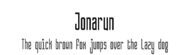 Jonarun by Symbiotic Design — Sans Serif Font — thumbnail 1