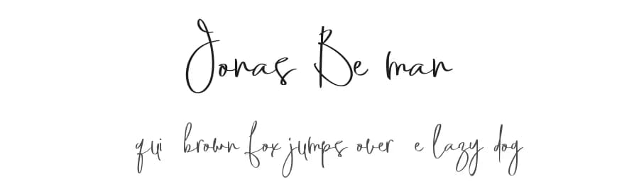 Jonas Beckman by aldedesign — Script Handwritten Font